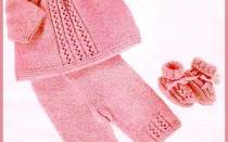 Вязаные костюмы для новорожденных со схемами и описанием