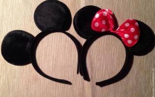 Ушки микки мауса своими руками: быстрая подготовка к вечеринке