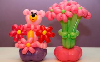 Животные из шариков: делаем оригинальный подарок