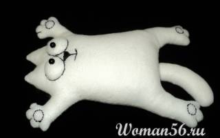 Кот саймон с выкройкой: учимся быстрому пошиву мягкой игрушки