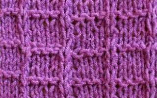 Вафельный узор спицами: видео-уроки для изучения интересной техники