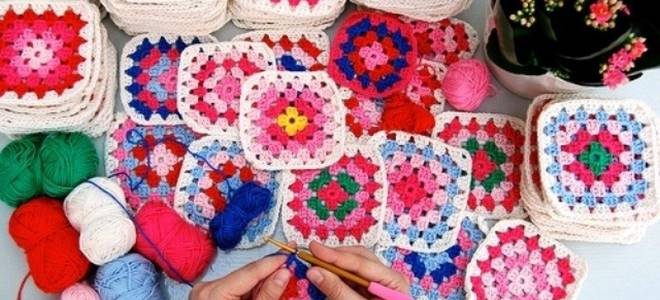 Плед из квадратов крючком: уютное покрывало по старым традициям