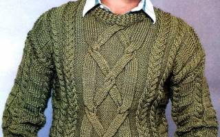 Вязание спицами для мужчин 2018: последние модные тенденции