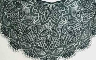 Шаль «клематис»: схема и описание по изготовлению легкой накидки