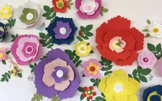 Мастер-класс по панно из фоамирана: учимся лепить объемные цветы