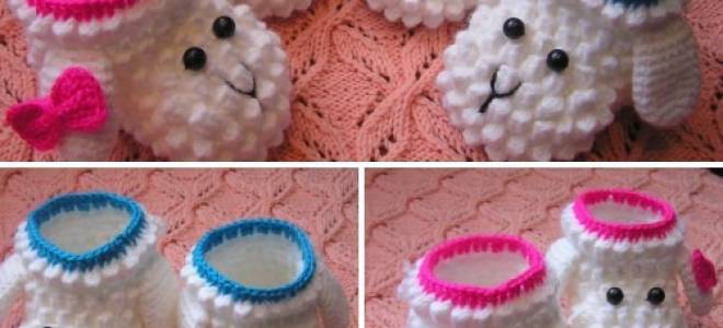 Пинетки-барашки крючком: интересные схемы с подробным описанием