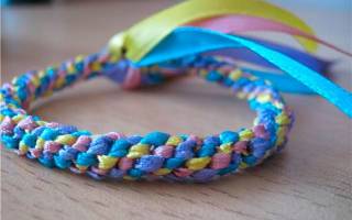 Браслет из ленточек своими руками: мастер-классы по плетению