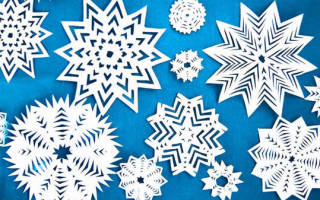 Как вырезать снежинки из бумаги своими руками поэтапно по трафаретам