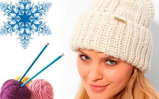 Женская шапка крупной вязки: осваиваем новые техники
