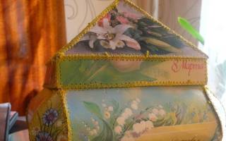 Шкатулка из открыток: понятный урок для всех желающих