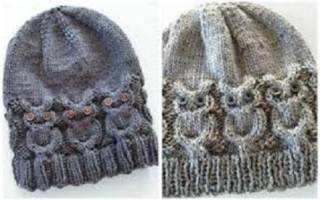 Шапка с узором совы: оригинально украшаем обычные вещи