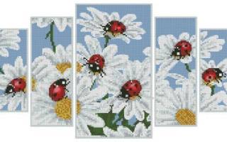 Вышивка крестом: схемы триптихов на разный вкус