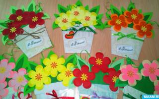 Открытка c 8 марта своими руками в подарок маме