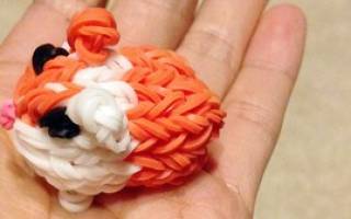 Как сплести хомяка из резинок: милый грызун своими руками
