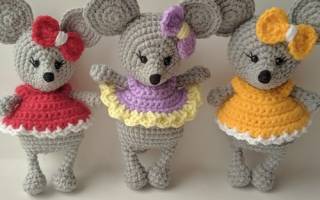 Вязаные игрушки крючком со схемами и описанием на примере изготовления животных