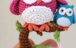 Сова крючком со схемой и описанием работы