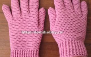 Перчатки крючком: схема и описание работы