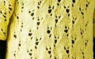 Туника для девочки спицами: схема с описанием порядка работы