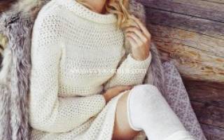 Вязаное платье спицами со схемами и описанием: встречаем зиму во всеоружии