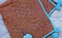 Вязаные пледы для новорожденных со схемами и описанием