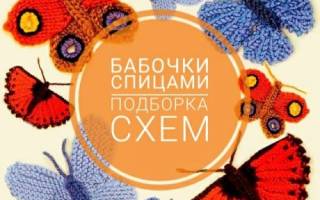 Узор «бабочка» спицами: стильная шапочка для холодных вечеров
