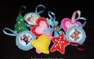 Новогодние игрушки из фетра: создаем рождественское настроение вместе