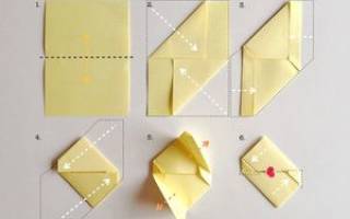 Конверт оригами: оригинально поздравляем друзей и родных