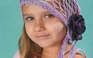 Ажурная косынка для девочки крючком: создаем подарок для малышки