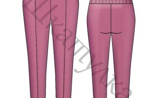 Выкройка брюк для девочки: удобная обновка на каждый день