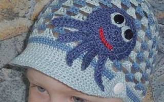 Кепка для мальчика крючком: подробный урок создания летнего головного убора