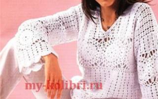 Пляжная туника крючком: встречаем теплые деньки во всеоружии