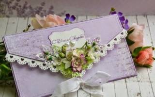 Конверт для денег: скрапбукинг для создания подарочной открытки