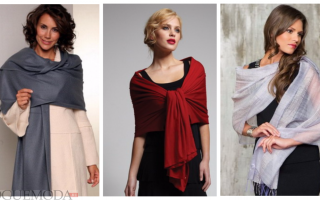 Как носить палантин в любое время года правильно